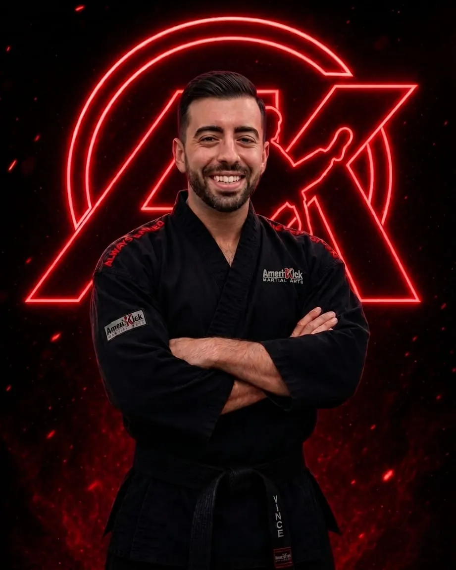 Sensei Vince Little, owner and head instructor of Amerikick Princeton